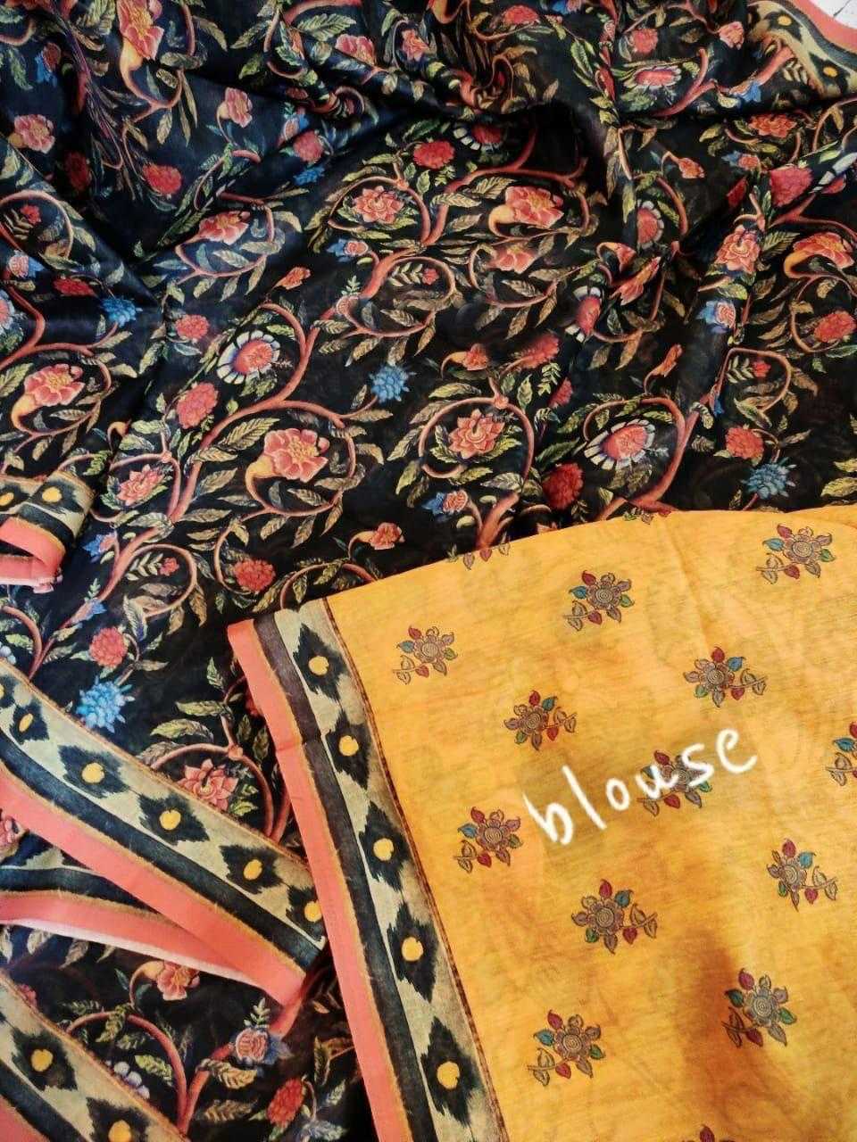 YNF LINEN KESH101 ANT128 SAREES WHOLESALE PRINTED LADIES KALAMKARI SAREES MANUFACTURER