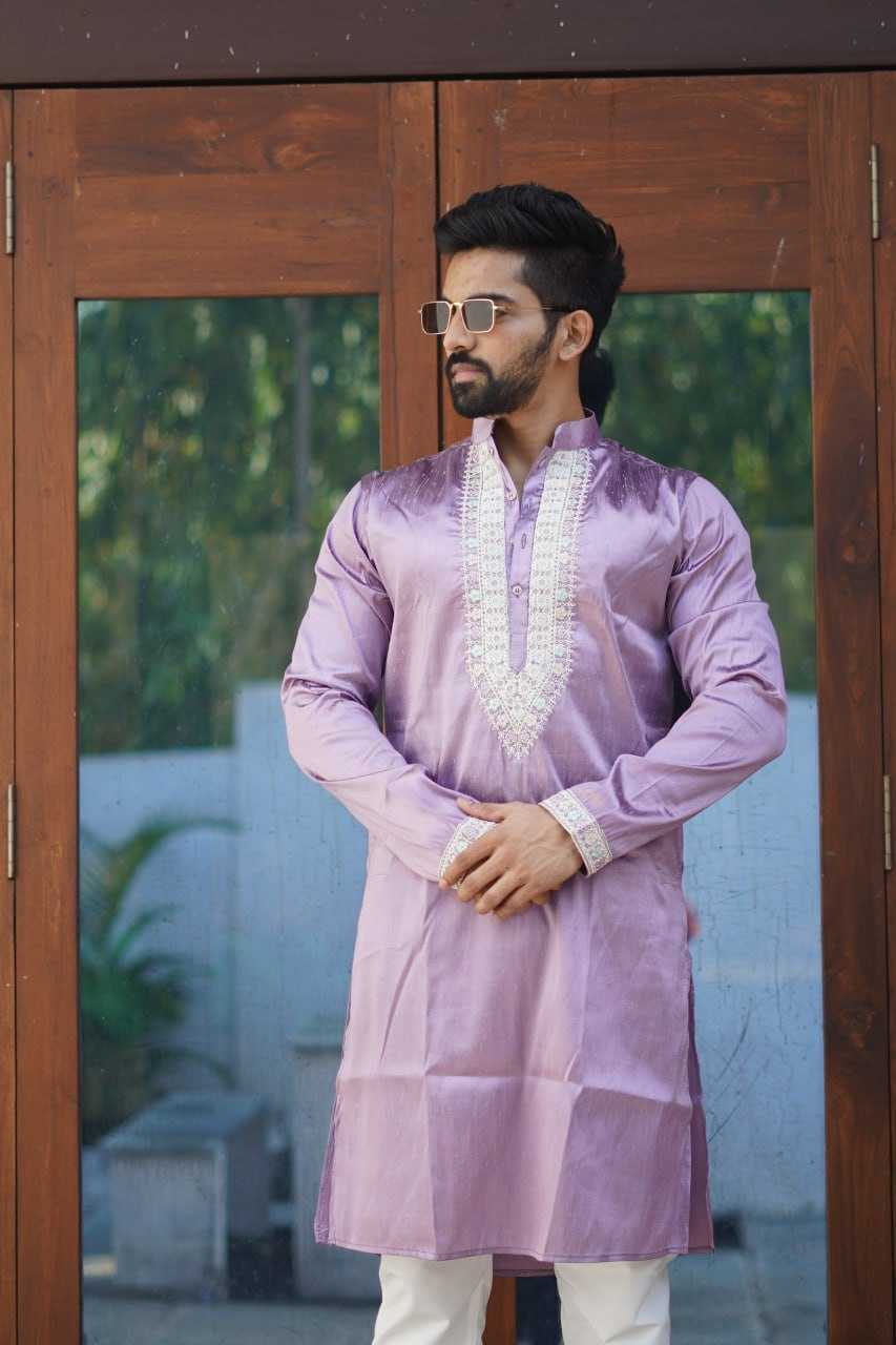 YNF SILK RBV PRESENT MENS WEAR WHOLESALE MENS KURTA PYJAMA SILK KURTA MANUFACTURER 