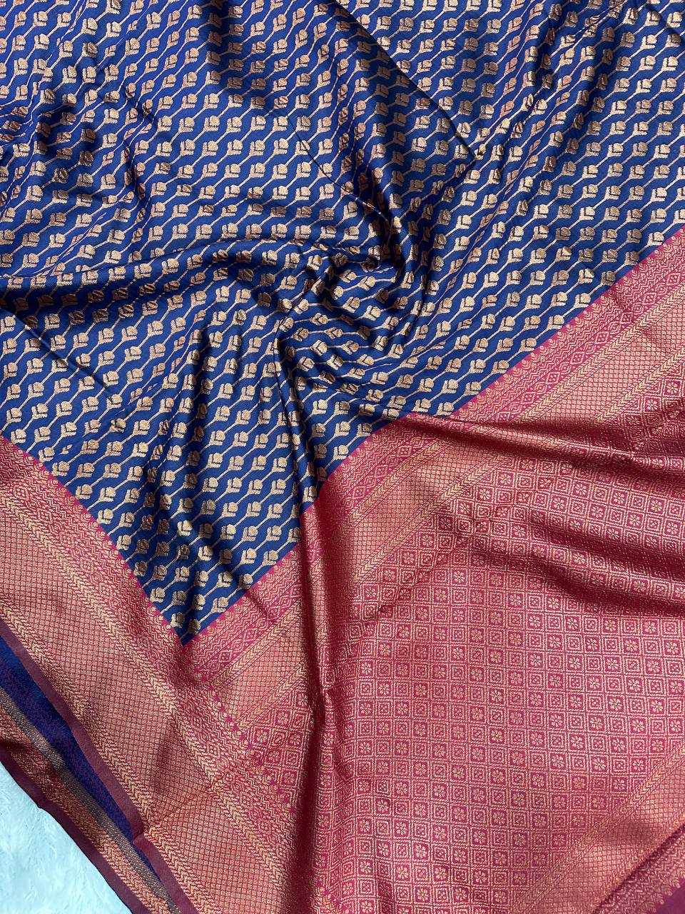 YNF BANARASI SOFT SILK RIN179 668 SILK SAREES WHOLESALE BANARASI SILK KERALA KASAVU ZARI BORDER SILK SAREES MANUFACTURER- Kapda Export