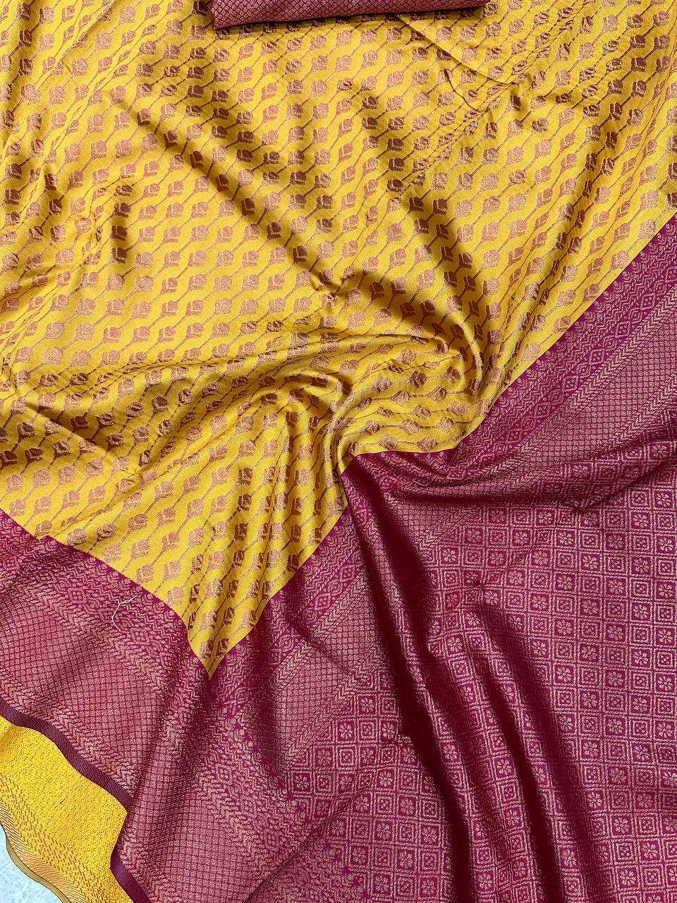 YNF BANARASI SOFT SILK RIN179 668 SILK SAREES WHOLESALE BANARASI SILK KERALA KASAVU ZARI BORDER SILK SAREES MANUFACTURER- Kapda Export