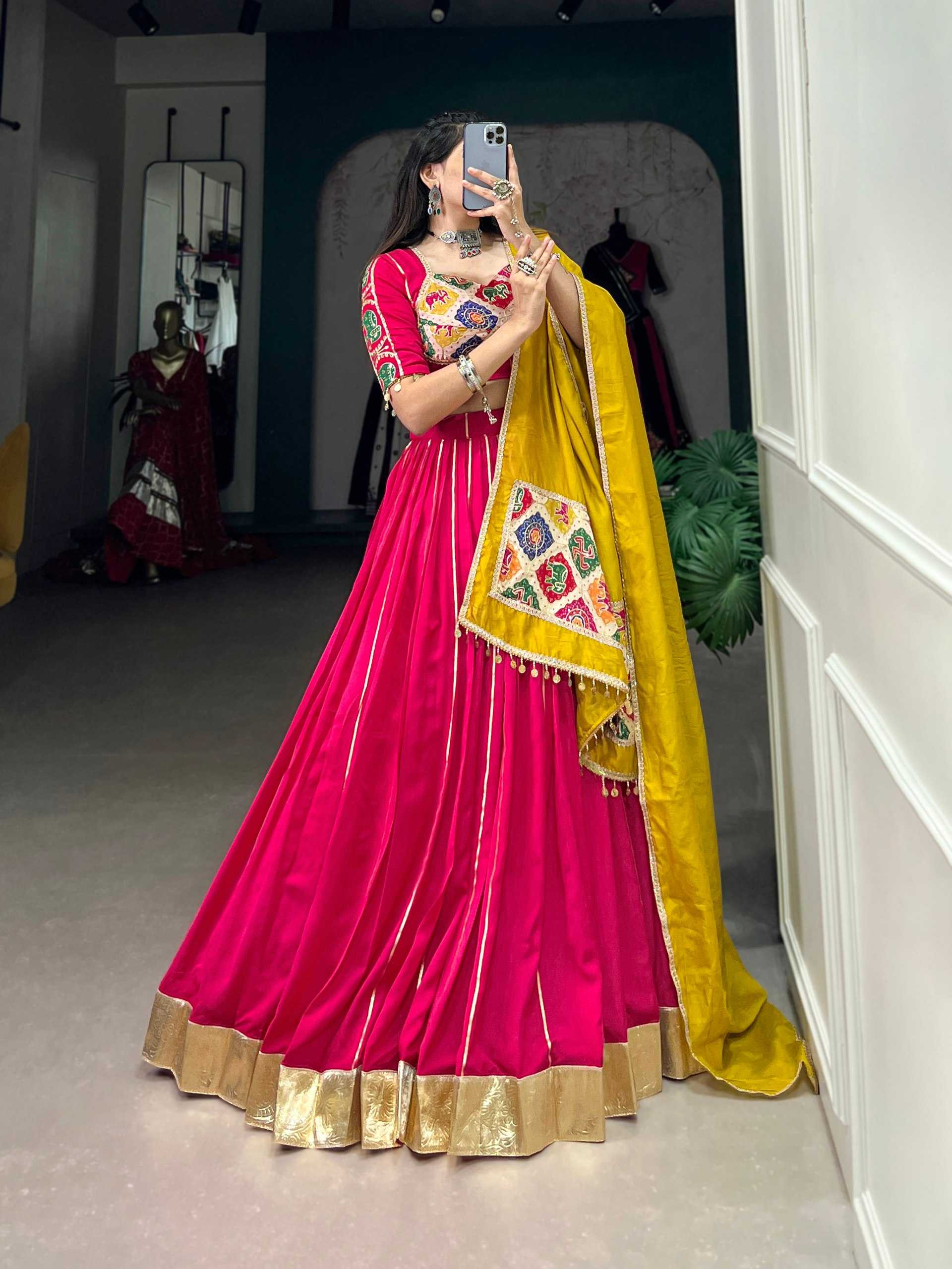 YNF CHANDERI SOFT KESH134 1735 LEHENGAS WHOLESALE CHANIYA CHOLI LEHENGA WITH BLOUSE ZARI WORK LEHENGAS GOTA PATTI LEHENGA WITH DUPATTA  MANUFACTURER