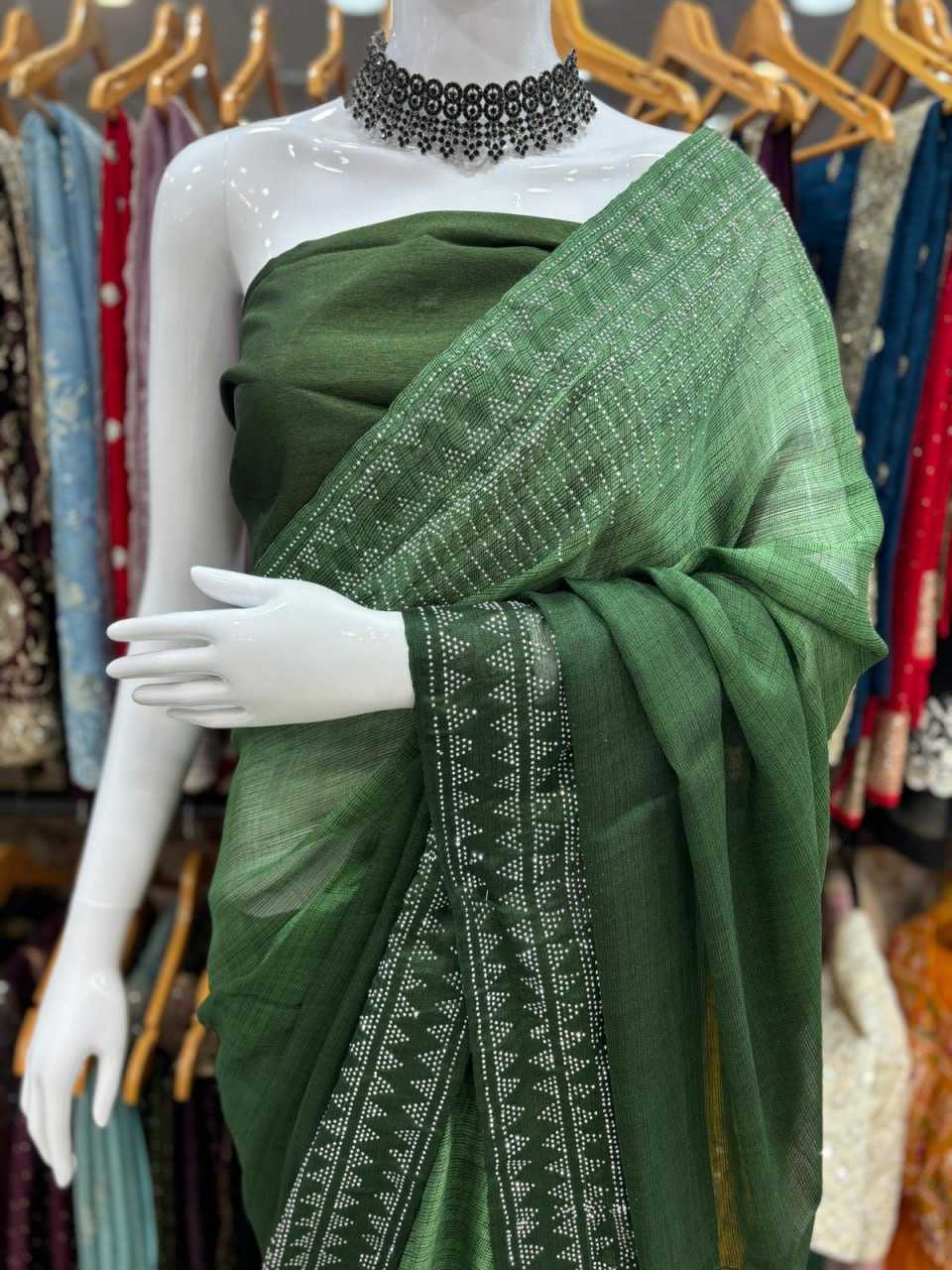 YNF CHIFFON SILK KESH114 2487 SAREES WHOLESALE DESIGNER FANCY WEDDING PARTY WEAR SAREES MANUFACTURER- Kapda Export