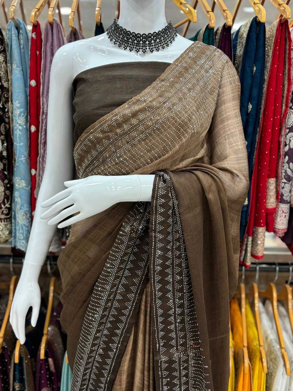 YNF CHIFFON SILK KESH114 2487 SAREES WHOLESALE DESIGNER FANCY WEDDING PARTY WEAR SAREES MANUFACTURER- Kapda Export