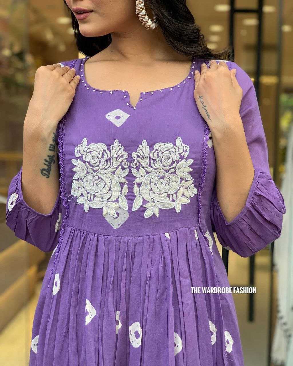 YNF COTTON KESH209 BHC11 KURTIS WHOLESALE EMBROIDERED COTTON PRINED KURTIS MANUFACTURER