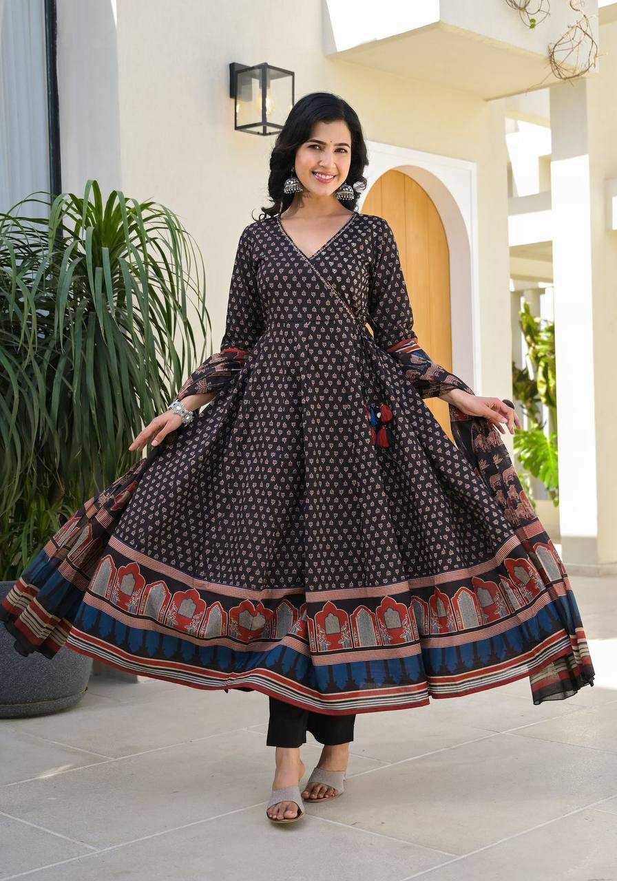 YNF COTTON KESH211 LDY99 SUITS & DRESSES WHOLESALE COTTON ANARKALI LADIES SUIT MANUFACTURER