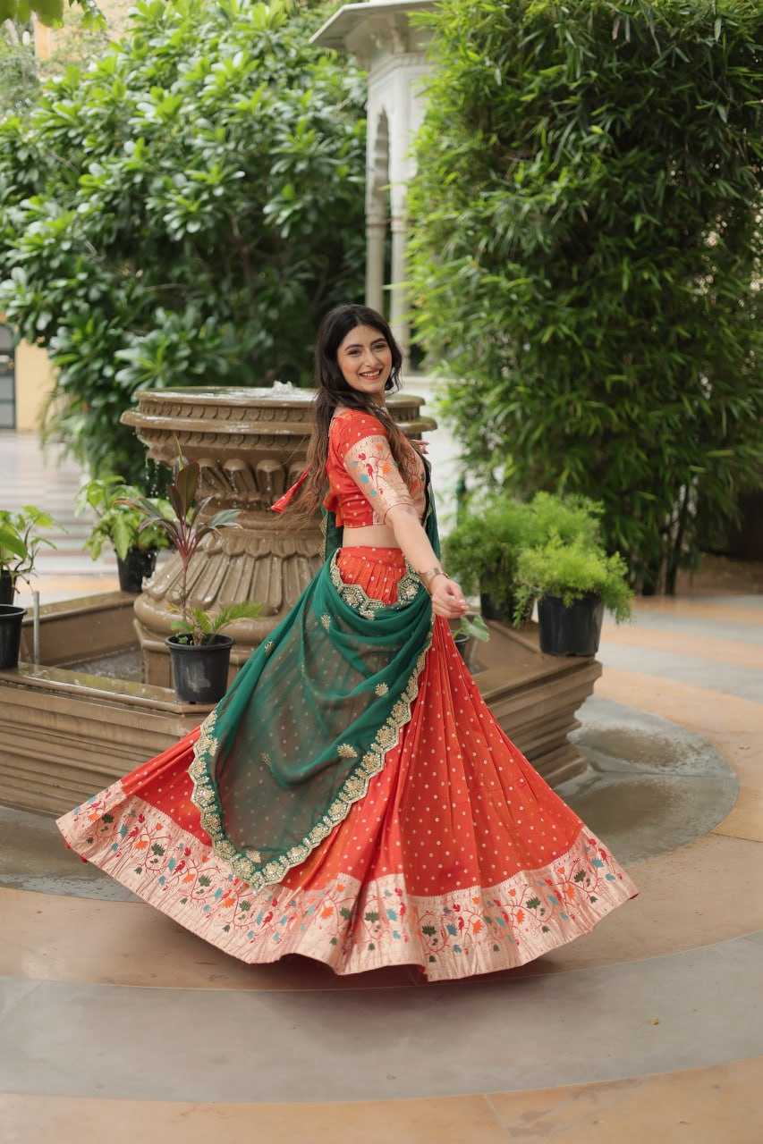 YNF JEQUARD SILK KESH132 7126 LEHENGAS WHOLESALE KALAMKARI TRADITIONAL LEHENGA WITH BLOUSE PURPLE LEHENGAS MANUFACTURER