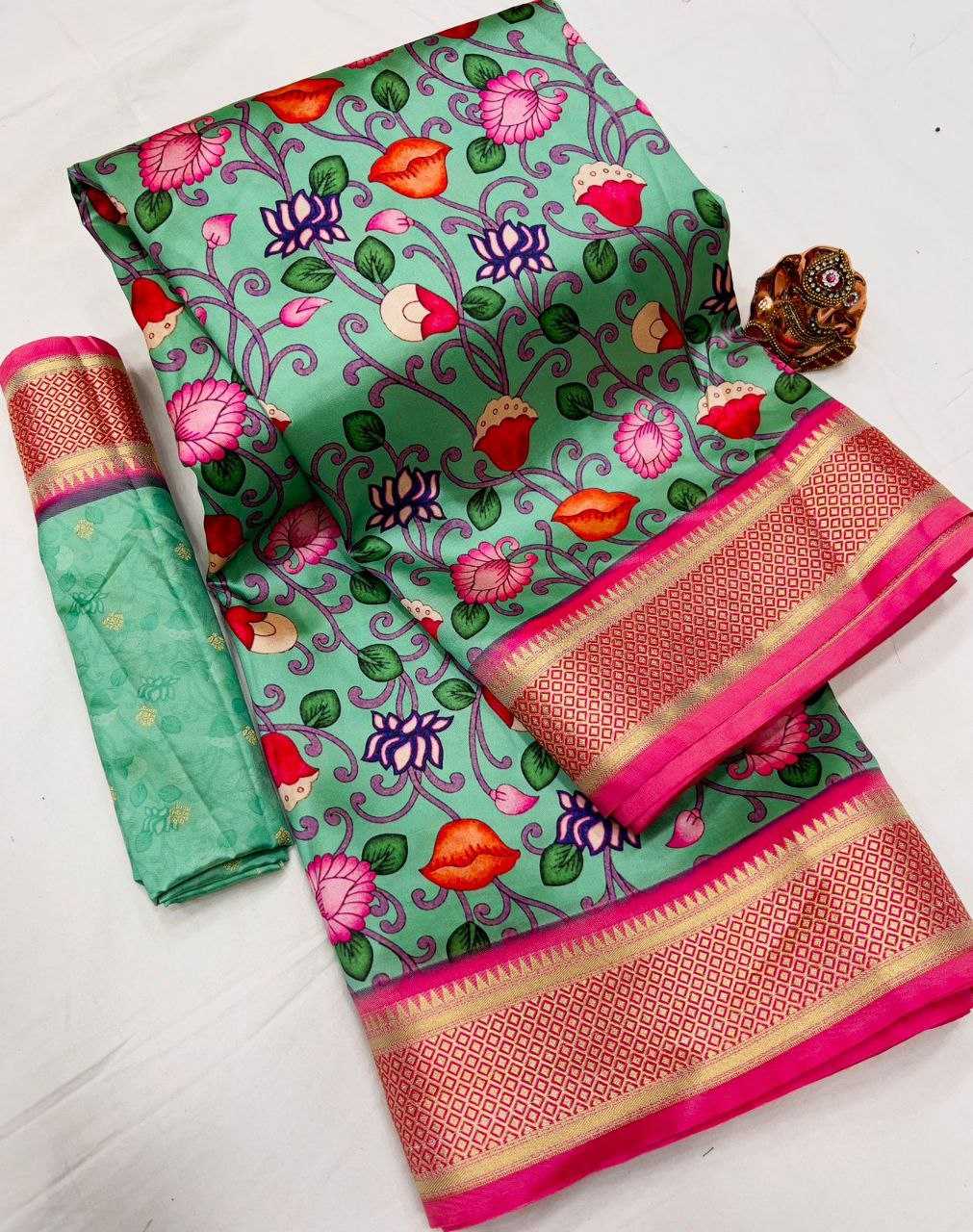 YNF LICHI SILK KESH183 SAJNI SILK SAREES WHOLESALE BANARASI SILK PAITHANI SOFT SILK PRINTED SILK PURE SILK SAREES MANUFACTURER