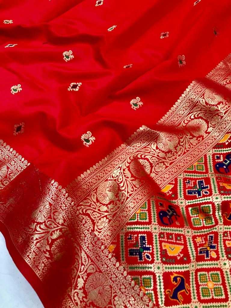 YNF PATOLA SILK KESH182 SELTOS SILK SAREES WHOLESALE PATOLA ZARI BORDER SILK KANCHIPURAM SILK SAREES MANUFACTURER