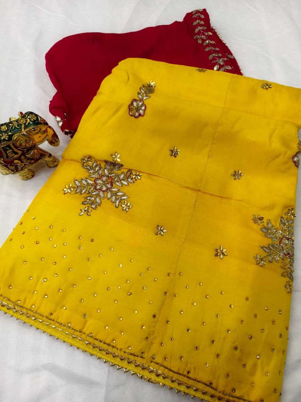 YNF PURE SILK KESH179 AHB90 LEHENGAS WHOLESALE TRADITIONAL LEHENGA SILK LEHENGA RAJAWADA GOTA PATTI LEHENGA MANUFACTURER