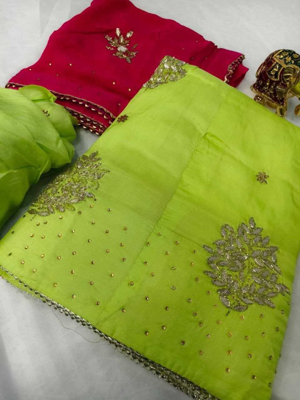 YNF PURE SILK KESH179 AHB90 LEHENGAS WHOLESALE TRADITIONAL LEHENGA SILK LEHENGA RAJAWADA GOTA PATTI LEHENGA MANUFACTURER