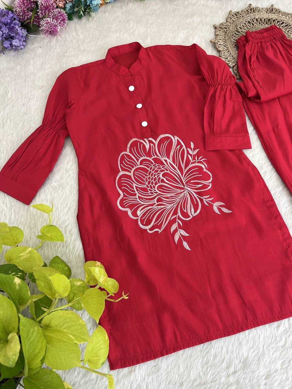 YNF ROMAN SILK KESH240 402 KURTIS WHOLESALE EMBROIDERY SILK KURTI WITH PANT KURTIS MANUFACTURER