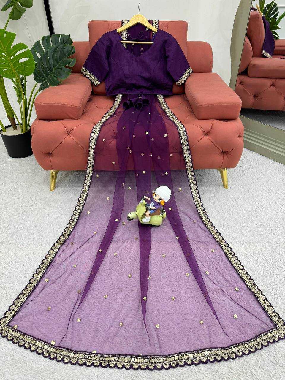 YNF SOFT NET RIN133 8087 SAREES WHOLESALE SEQUENCE CUT WORK PARTY WEAR NET SAREES MANUFACTURER- Kapda Export