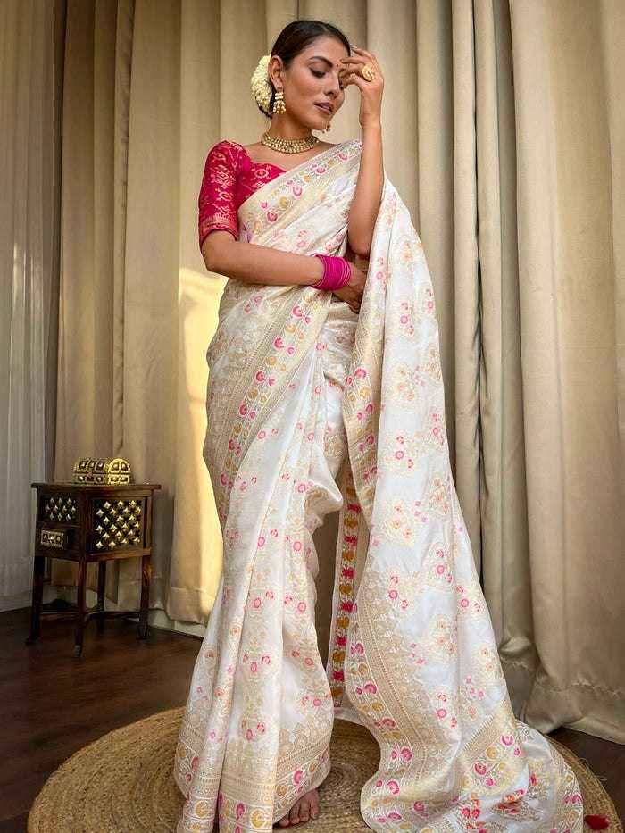 YNF SOFT SILK RIN132 157 SILK SAREES WHOLESALE BANARASI SILK SOFT SILK PURE ZARI SILK SAREE FOR WEDDINGS SAREES MANUFACTURER- Kapda Export