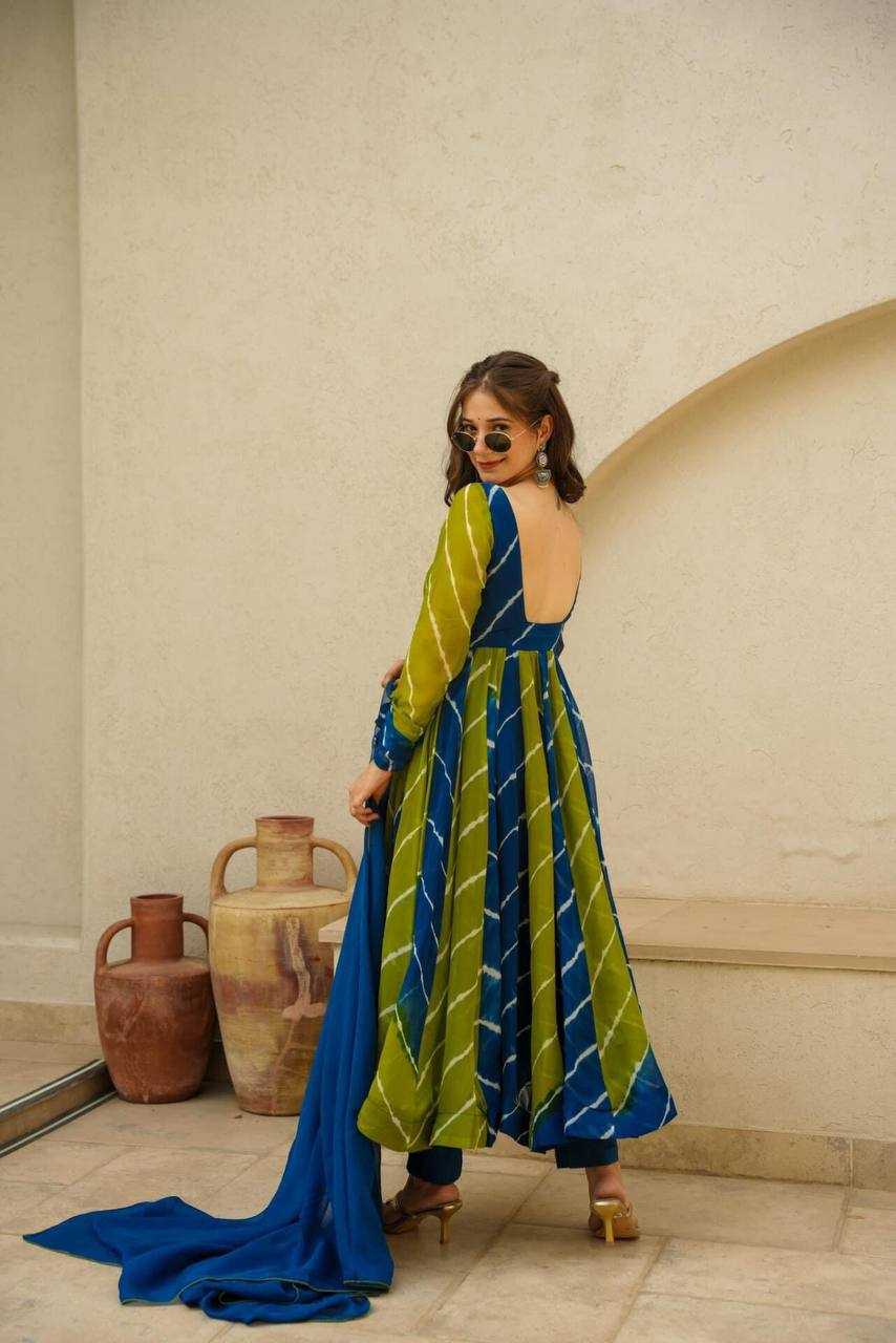 YNF TABBY SILK KESH224 198 GOWNS WHOLESALE PRINTED ANARKALI LONG SILK GOWNS WITH DUPATTA MANUFACTURER