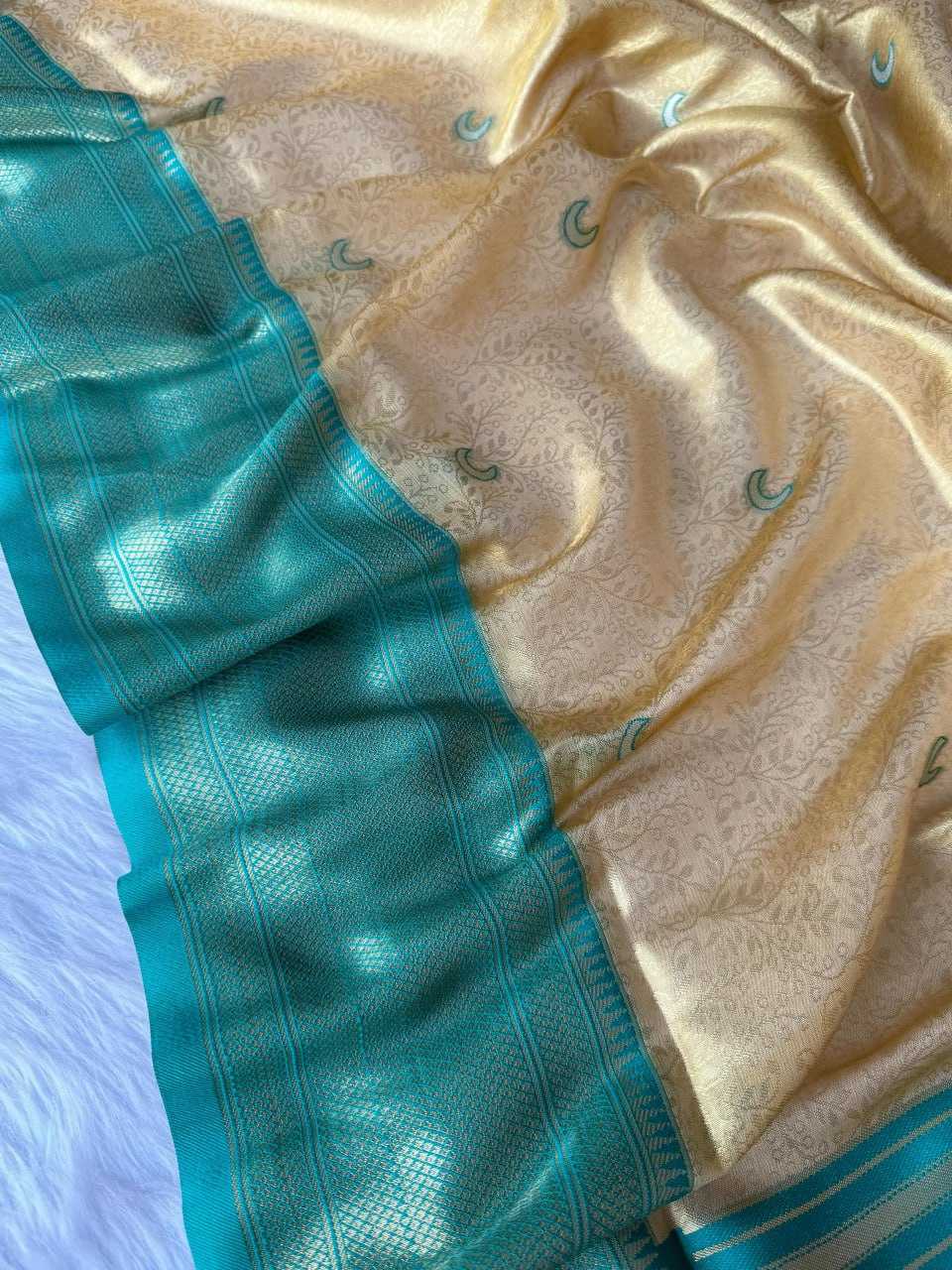 YNF TISSUE SILK RIN186 RVV41 SAREES WHOLESALE TISSUE SILK BUTTA ZARI BORDER SAREES MANUFACTURER