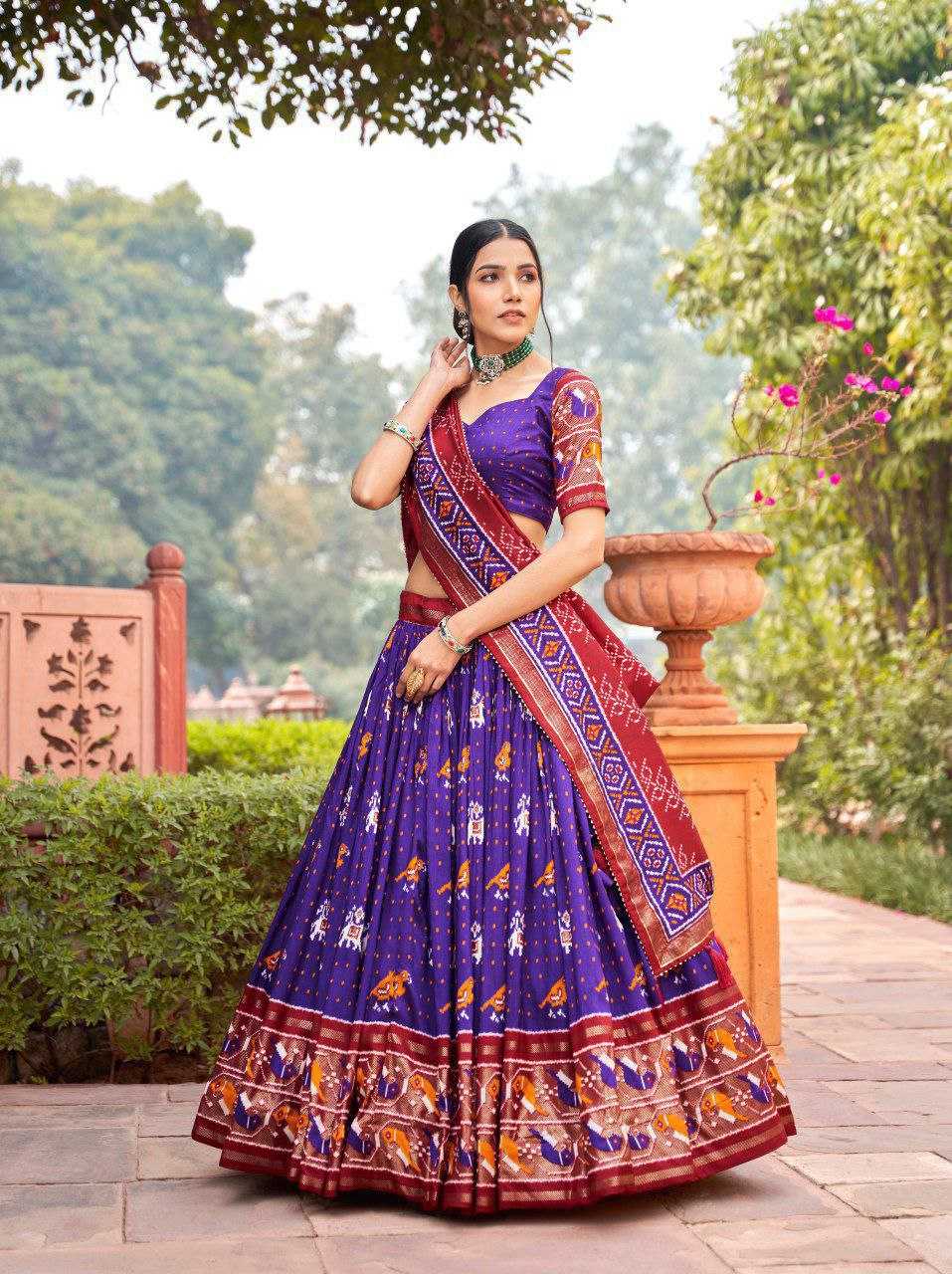 YNF TUSSAR SILK KESH187 Panchi LEHENGAS WHOLESALE SILK TRADITIONAL PRINTED LEHENGA WITH DUPTTA WEDDING LEHENGAS MANUFACTURER- Kapda Export