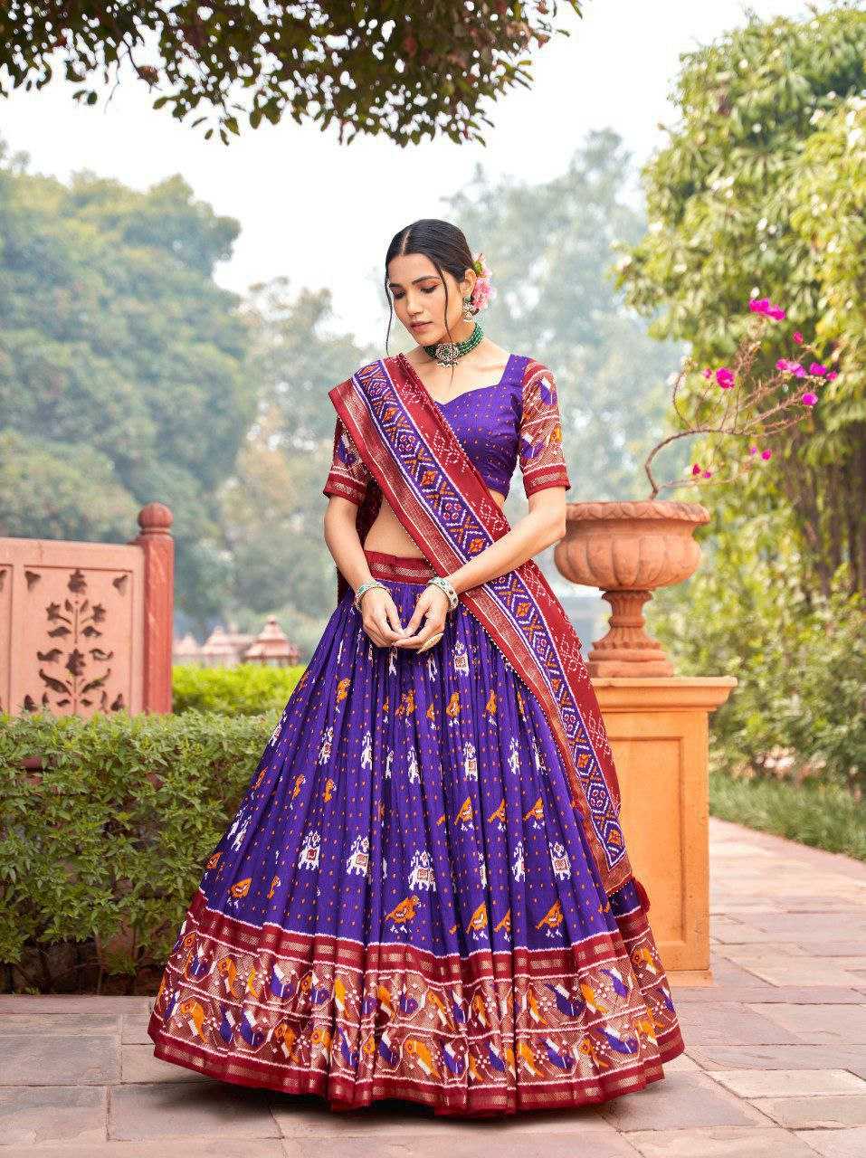 YNF TUSSAR SILK KESH187 Panchi LEHENGAS WHOLESALE SILK TRADITIONAL PRINTED LEHENGA WITH DUPTTA WEDDING LEHENGAS MANUFACTURER- Kapda Export