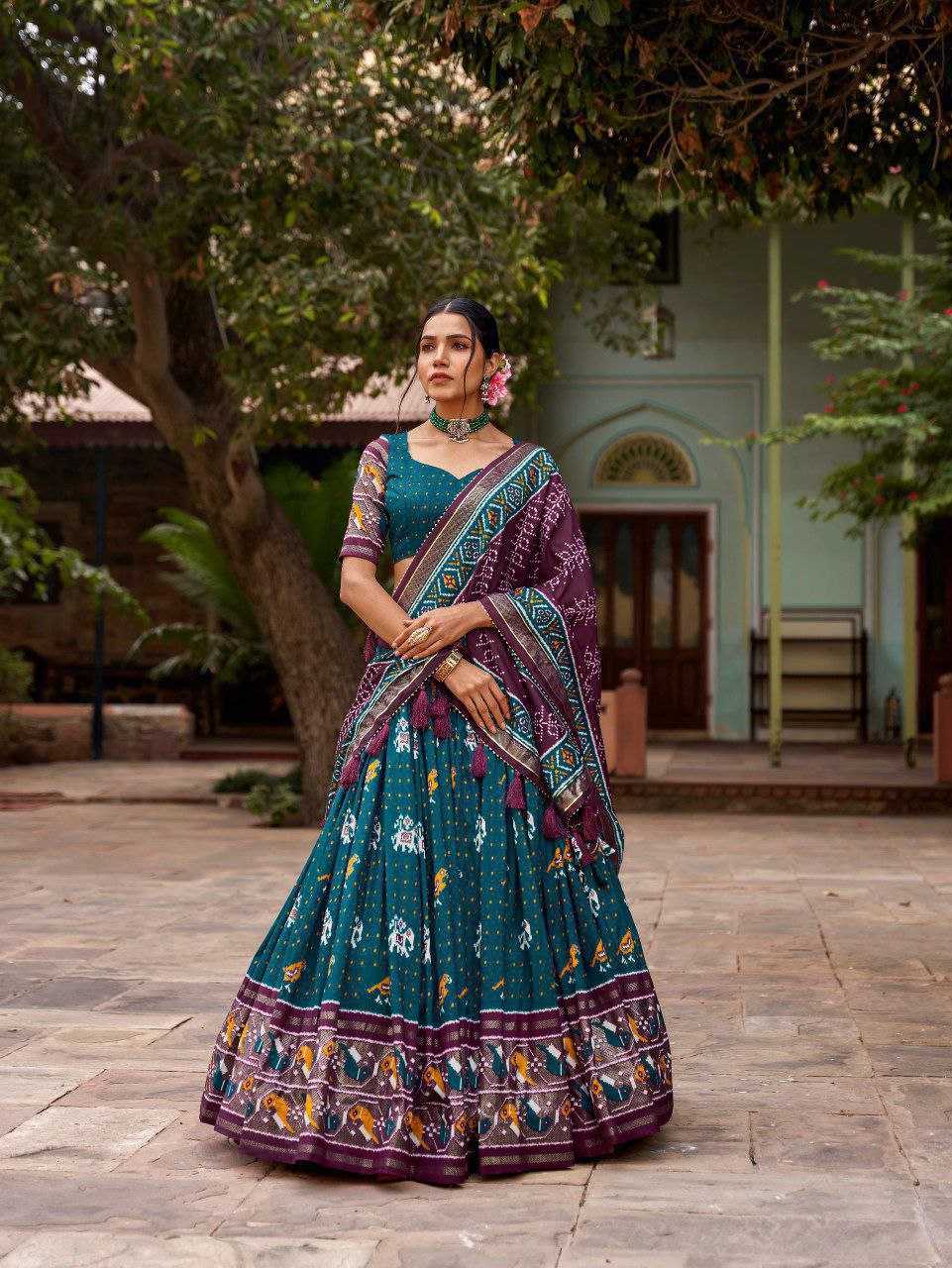 YNF TUSSAR SILK KESH187 Panchi LEHENGAS WHOLESALE SILK TRADITIONAL PRINTED LEHENGA WITH DUPTTA WEDDING LEHENGAS MANUFACTURER- Kapda Export