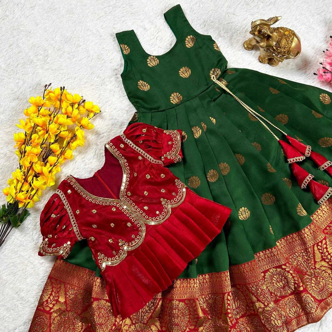 YNF BANGLORI SILK KESH109 RRKT87 KIDS WEAR WHOLESALE KIDS GOWNS MANUFACTURER- Kapda Export