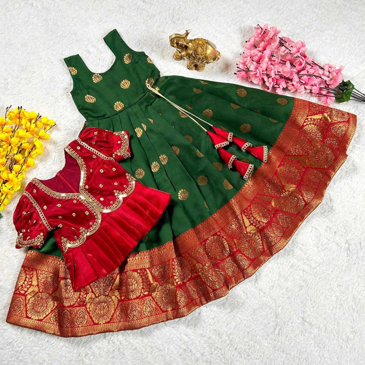 YNF BANGLORI SILK KESH109 RRKT87 KIDS WEAR WHOLESALE KIDS GOWNS MANUFACTURER- Kapda Export