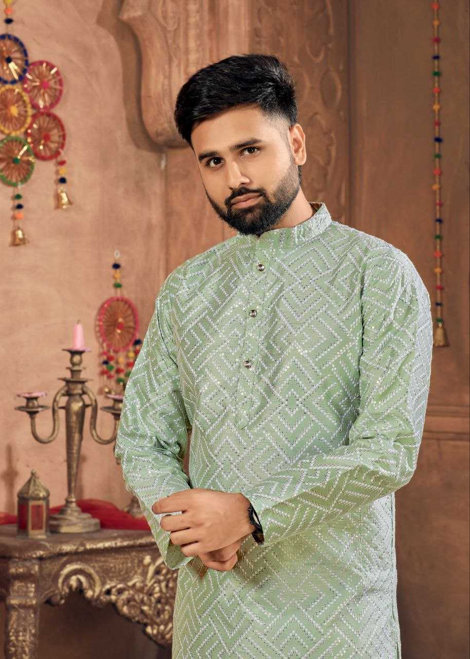 YNF BANGLORI SILK KESH246 ROYAL MEN V-8 MENS WEAR WHOLESALE SILK KURTA EMBROIDERED KUTRA PAJAMA MANUFACTURER- Kapda Export