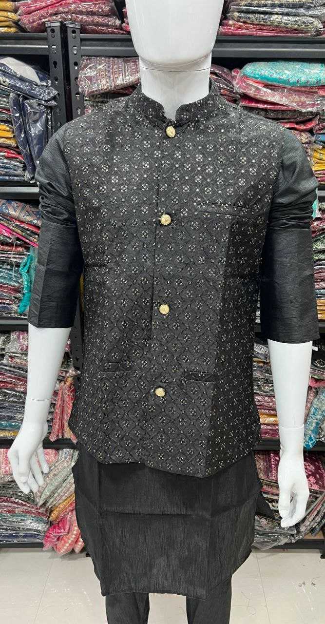 YNF BANGLORI SILK KESH246 SWAYAMVAR WHOLESALE MENS WEAR PATHANI SUIT SILK KURTA MANUFACTURER- Kapda Export