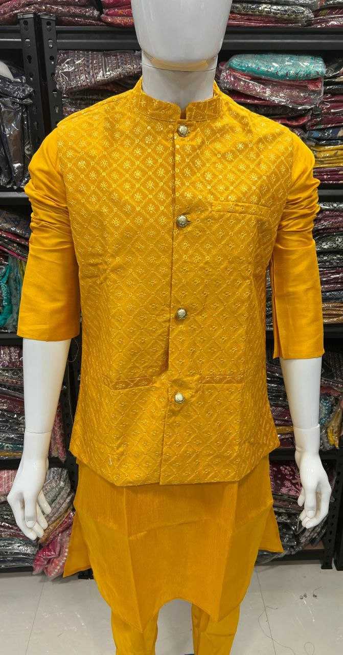 YNF BANGLORI SILK KESH246 SWAYAMVAR WHOLESALE MENS WEAR PATHANI SUIT SILK KURTA MANUFACTURER- Kapda Export