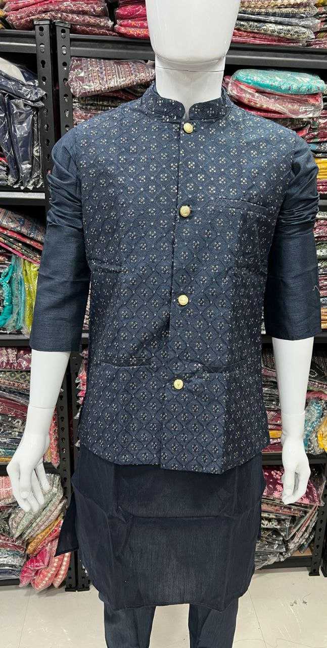 YNF BANGLORI SILK KESH246 SWAYAMVAR WHOLESALE MENS WEAR PATHANI SUIT SILK KURTA MANUFACTURER- Kapda Export