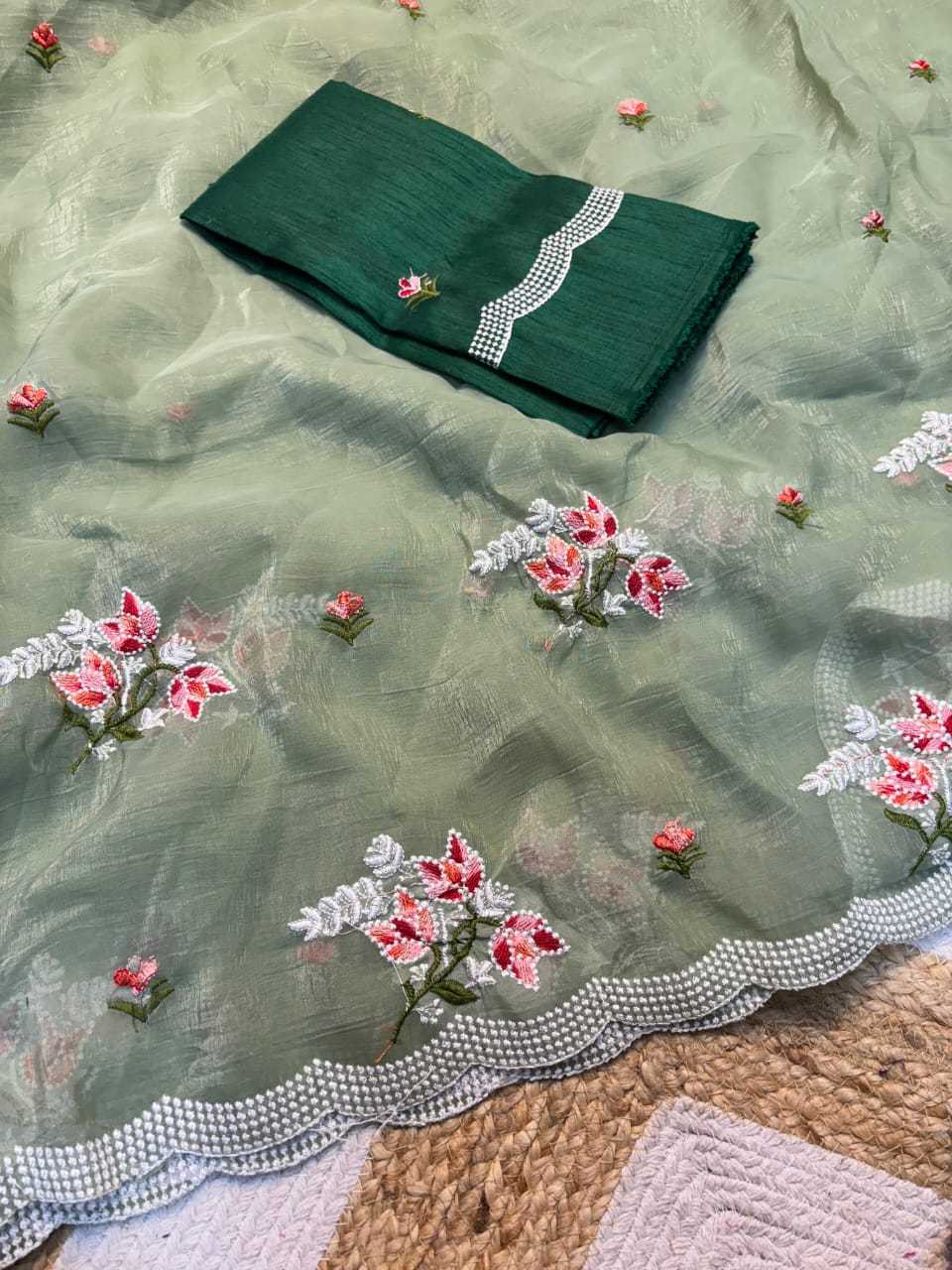 YNF CHIFFON KESH222 RUN132 SAREES WHOLESALE EMBROIDERY CHIFFON FANCY SAREES MANUFACTURER- Kapda Export