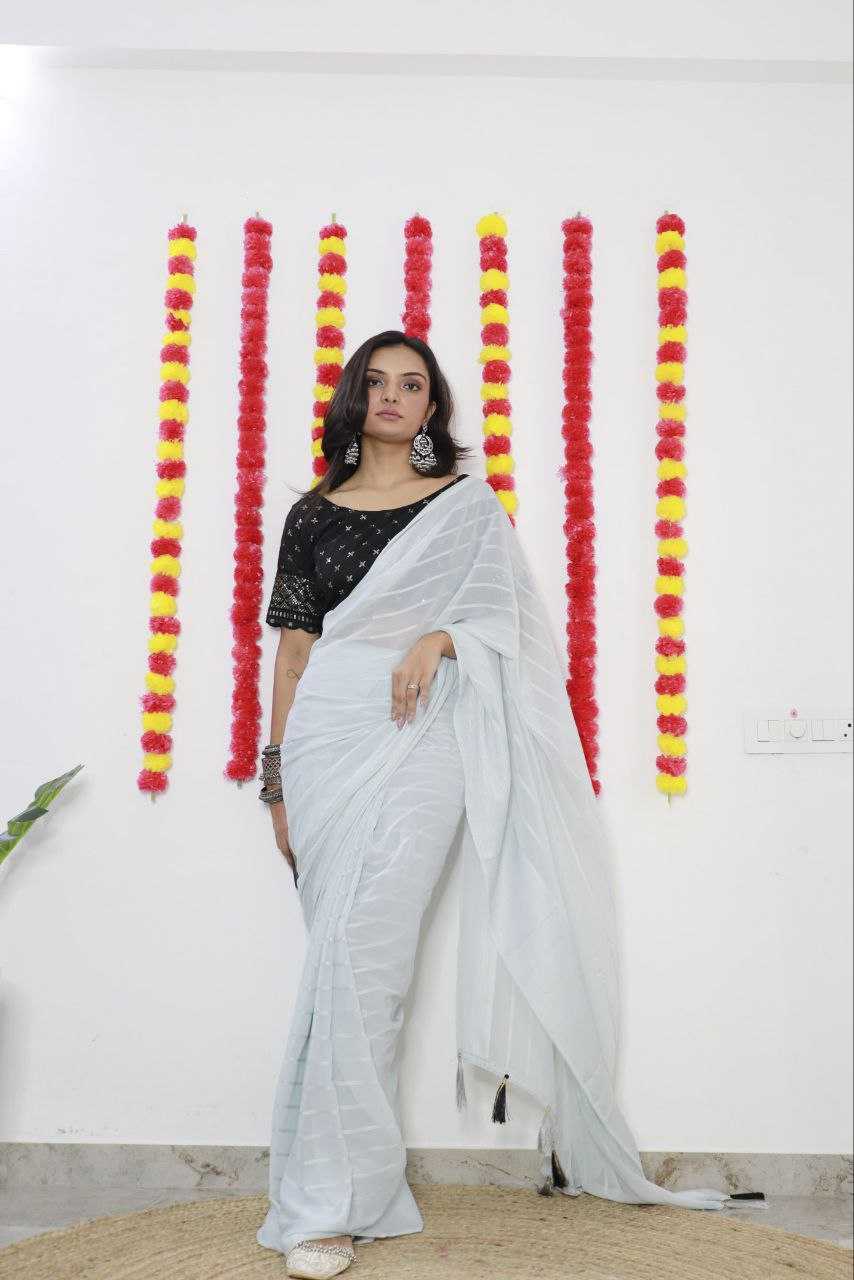 YNF CHIFFON RIN171 SYF01 SAREES WHOLESALE CHIFFON LADIES PLAIN SAREES MANUFACTURER- Kapda Export