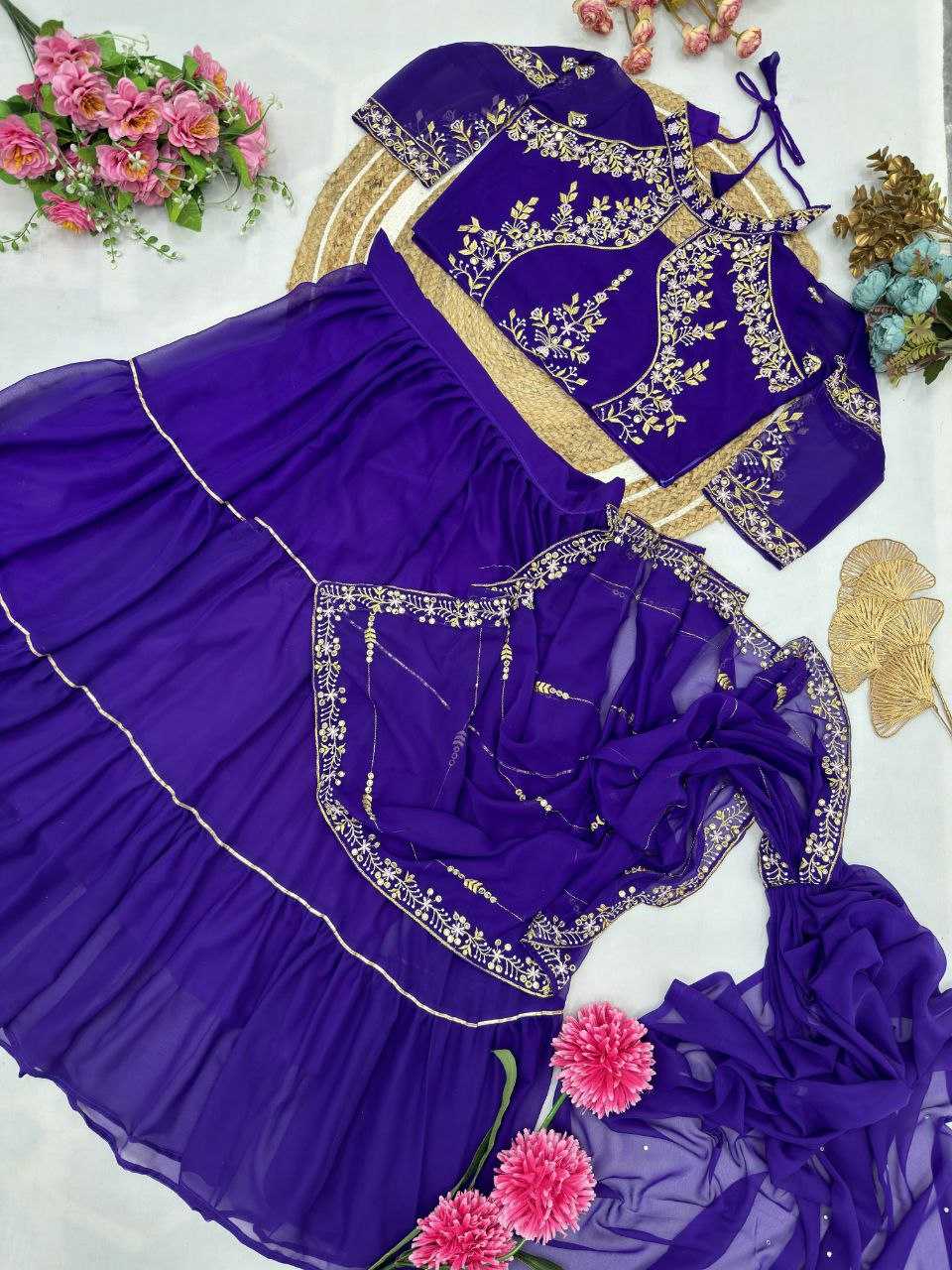 YNF CHINON RIN181 1074 SAREES WHOLESALE READY TO WEAR FANCY LEHNGA DESIGNER RUFFLE SAREES WITH MANUFACTURER- Kapda Export