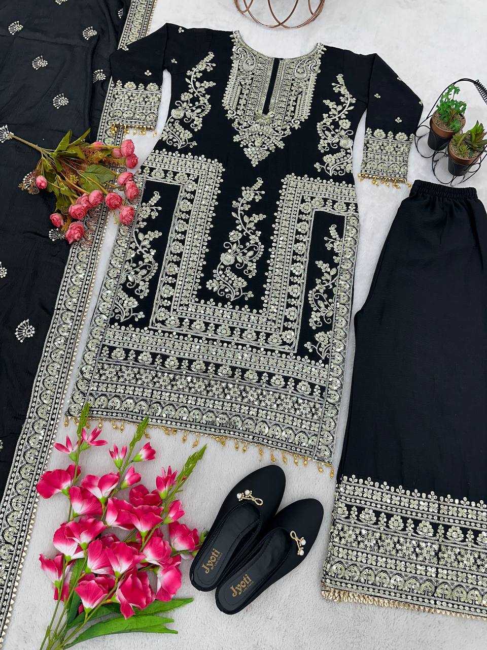 YNF CHINON SILK KESH123 5146 SUITS & DRESSES WHOLESALE PAKISTANI EMBROIDERY SILK EID COLLECTIONS SUITS MANUFACTURE- Kapda Export