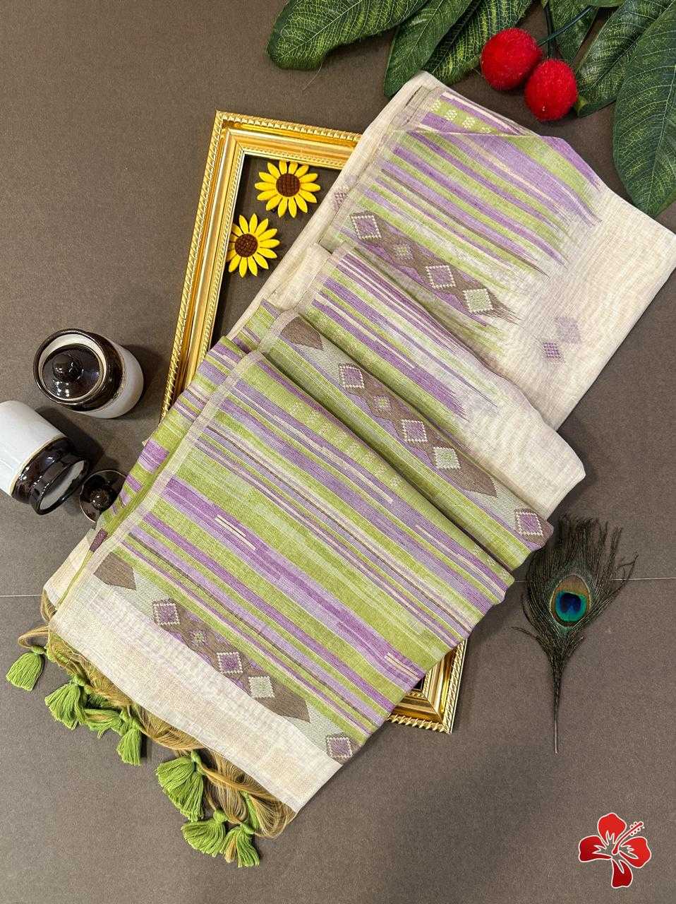 YNF COTTON KESH171 MUGA COTTON 209 SAREES WHOLESALE PRINTED COTTON SEQUENCE OFFICE WEAR SAREES MANUFACTURER- Kapda Export