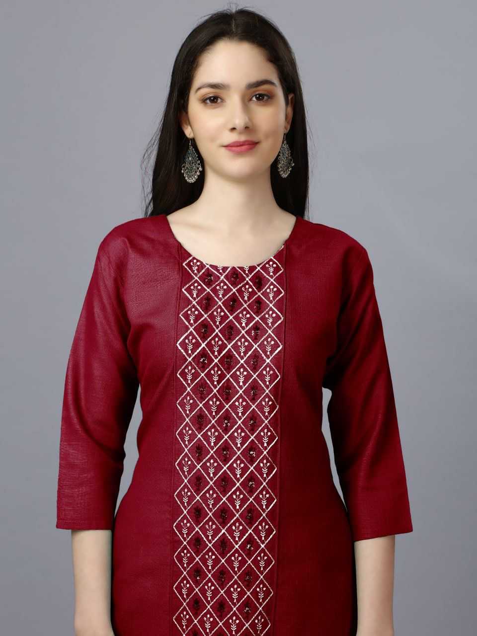 YNF COTTON KESH252 PIC03 KURTIS WHOLESALE COTTON FANCY EMBROIDERED KURTIS MANUFACTURER- Kapda Export