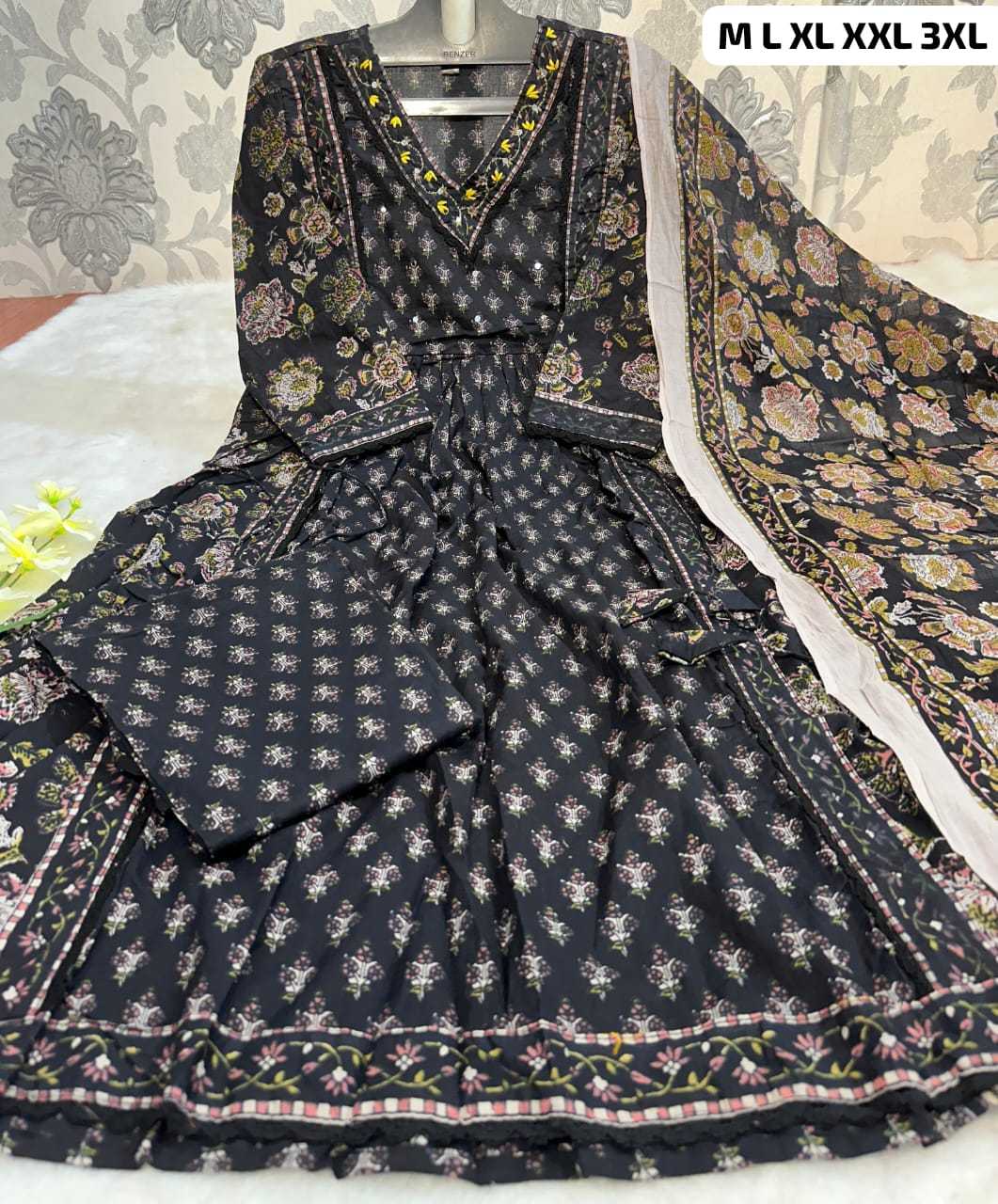 YNF COTTON KESH253 SNF02 SUITS & DRESSES WHOLESALE PRINTED COTTON ANARKALI SUITS MANUFACTURER- Kapda Export