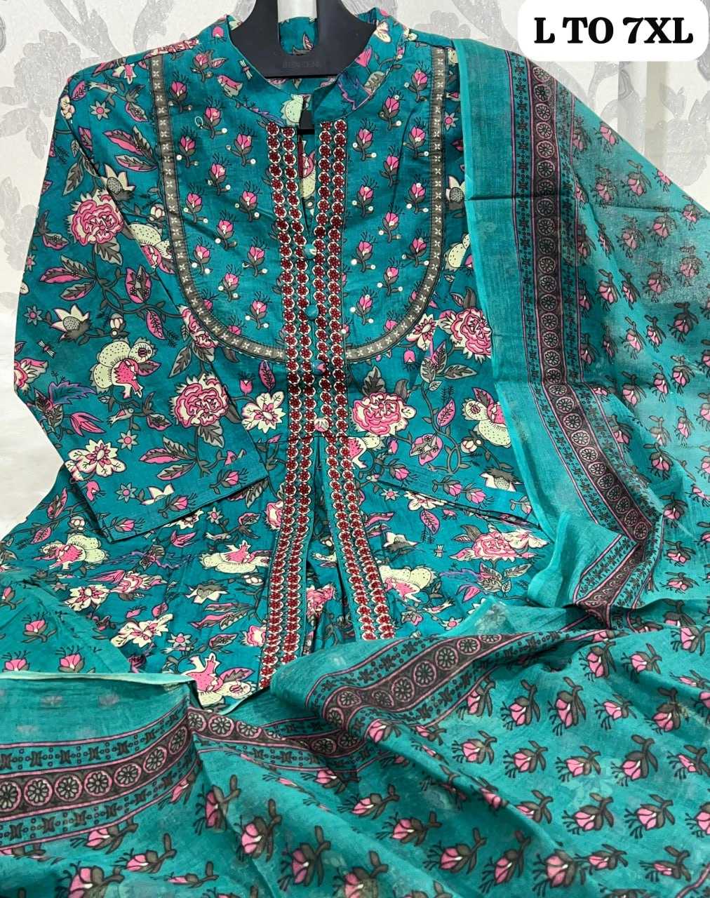 YNF COTTON KESH256 RNF18 SUIT WHOLESALE LONG ANARAKLI COTTON PRINTED LADIES LONG SUIT MANUFACTURER- Kapda Export