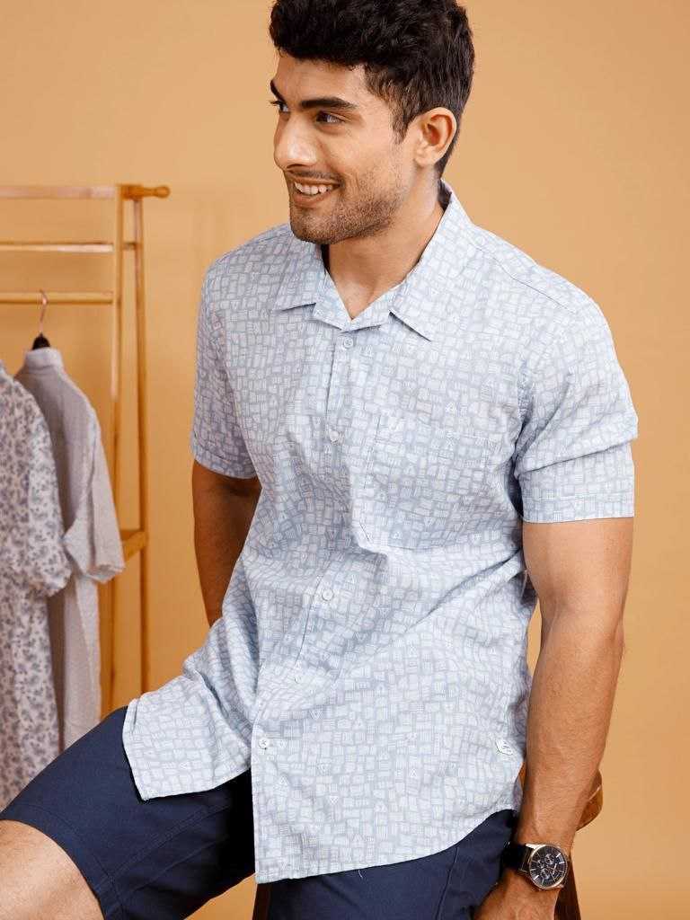 YNF COTTON KESH278 SPS10 Shirt WHOLESALE MEN SHIRT HALF SLEEVE PRINTED MENS WEAR MANUFACTURER- Kapda Export
