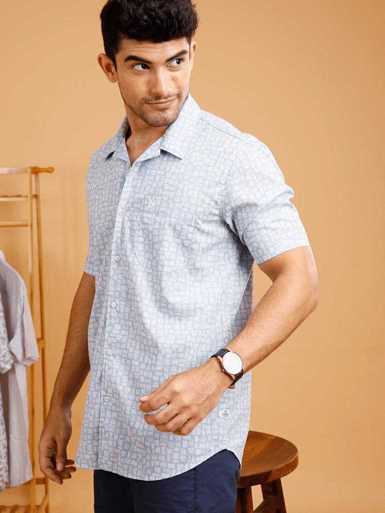 YNF COTTON KESH278 SPS10 Shirt WHOLESALE MEN SHIRT HALF SLEEVE PRINTED MENS WEAR MANUFACTURER- Kapda Export