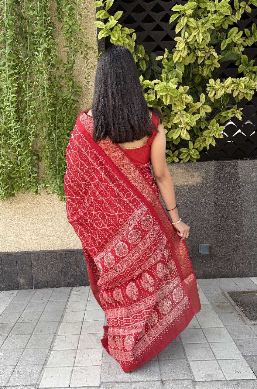 YNF COTTON SILK KESH117 RWC29 SAREES WHOLESALE COTTON RED SILK ZARI BORDER SAREES MANUFACTURER- Kapda Export