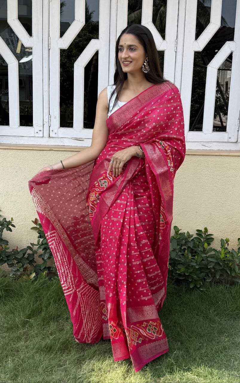 YNF COTTON SILK KESH117 RWC55 SAREES WHOLESALE SILK ZARI BORDER RED COTTON SAREES MANUFACTURER- Kapda Export