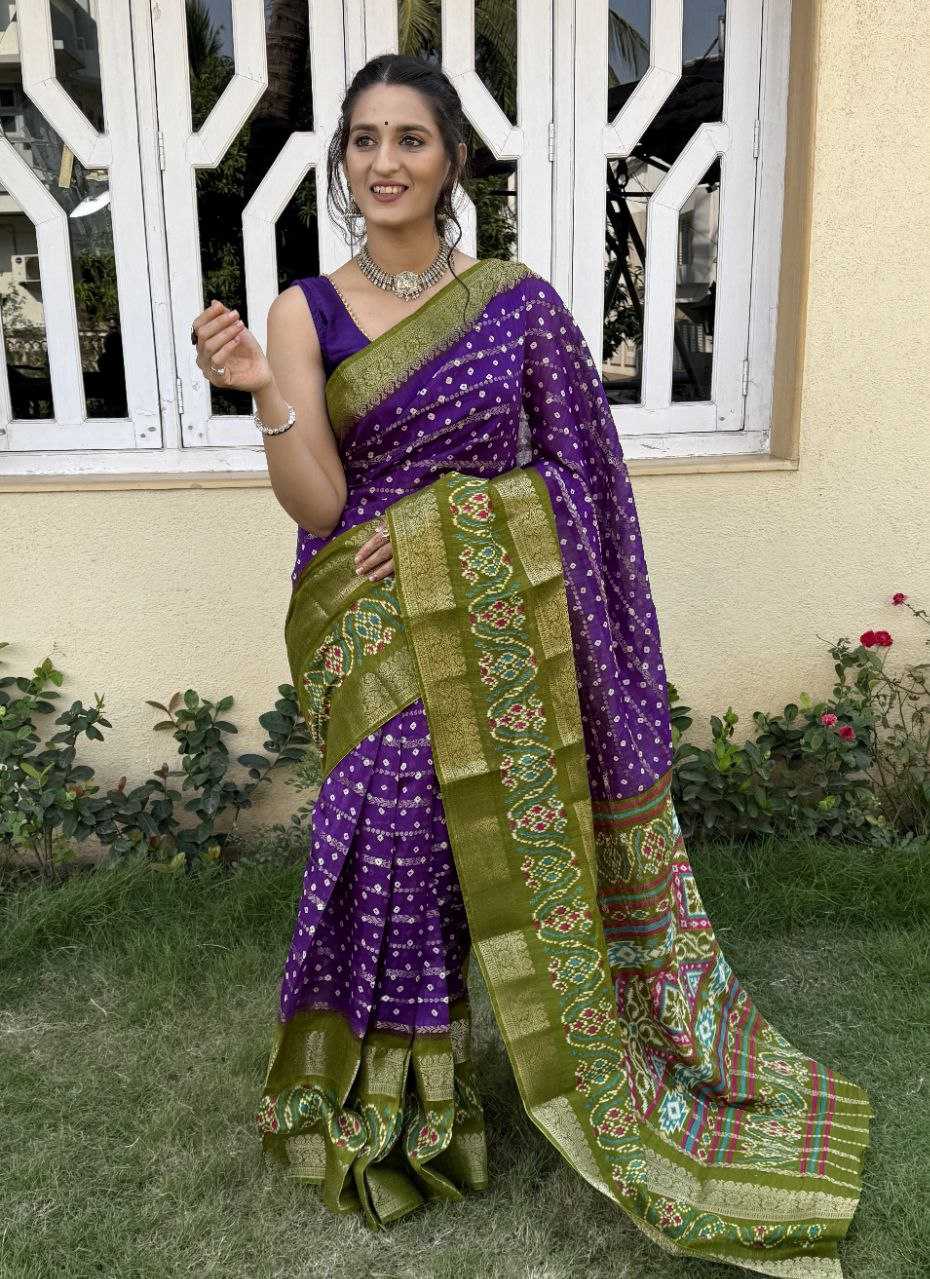 YNF COTTON SILK KESH117 RWC82 SAREES WHOLESALE COTTON BANDHANI JACQUARD SILK SAREES MANUFACTURER- Kapda Export