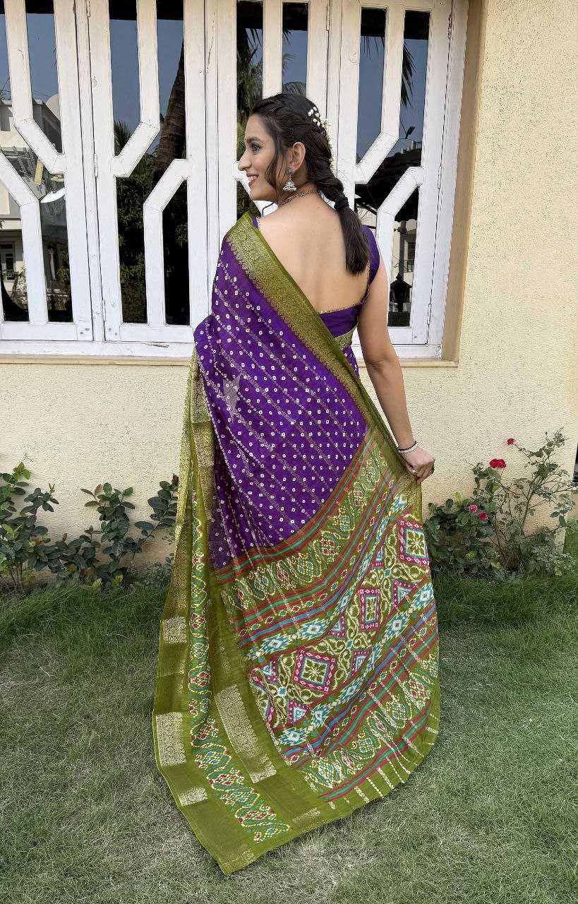 YNF COTTON SILK KESH117 RWC82 SAREES WHOLESALE COTTON BANDHANI JACQUARD SILK SAREES MANUFACTURER- Kapda Export