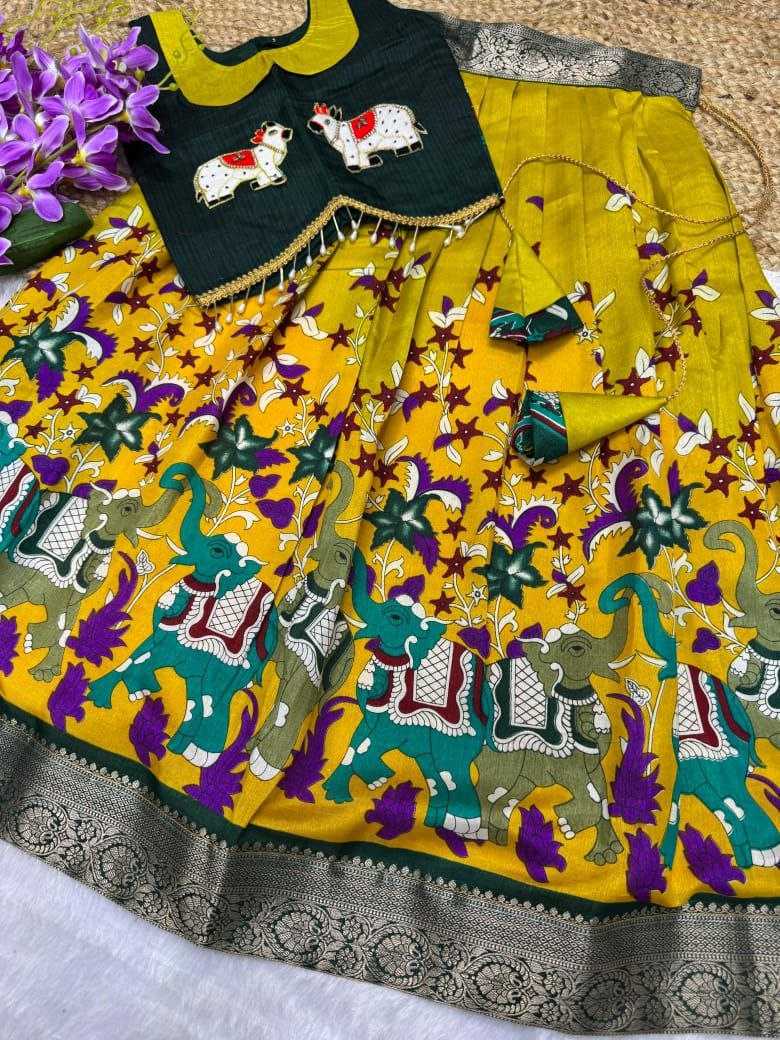 YNF DOLA SILK KESH189 VET18 KIDS WEAR WHOLESALE KIDS LEHENGA KIDS TRADITIONAL OUTFITS KIDS LEHENGA CHOLI KIDS FESTIVE WEAR KIDS WEDDING OUTFITS MANUFACTURER- Kapda Export