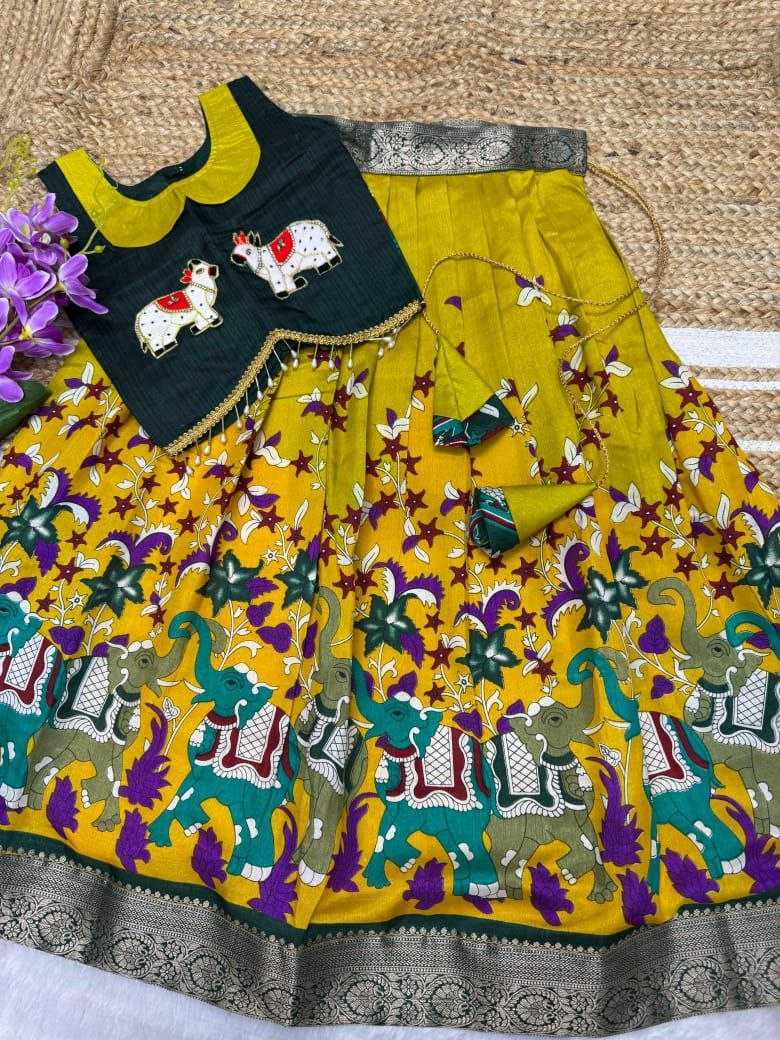 YNF DOLA SILK KESH189 VET18 KIDS WEAR WHOLESALE KIDS LEHENGA KIDS TRADITIONAL OUTFITS KIDS LEHENGA CHOLI KIDS FESTIVE WEAR KIDS WEDDING OUTFITS MANUFACTURER- Kapda Export