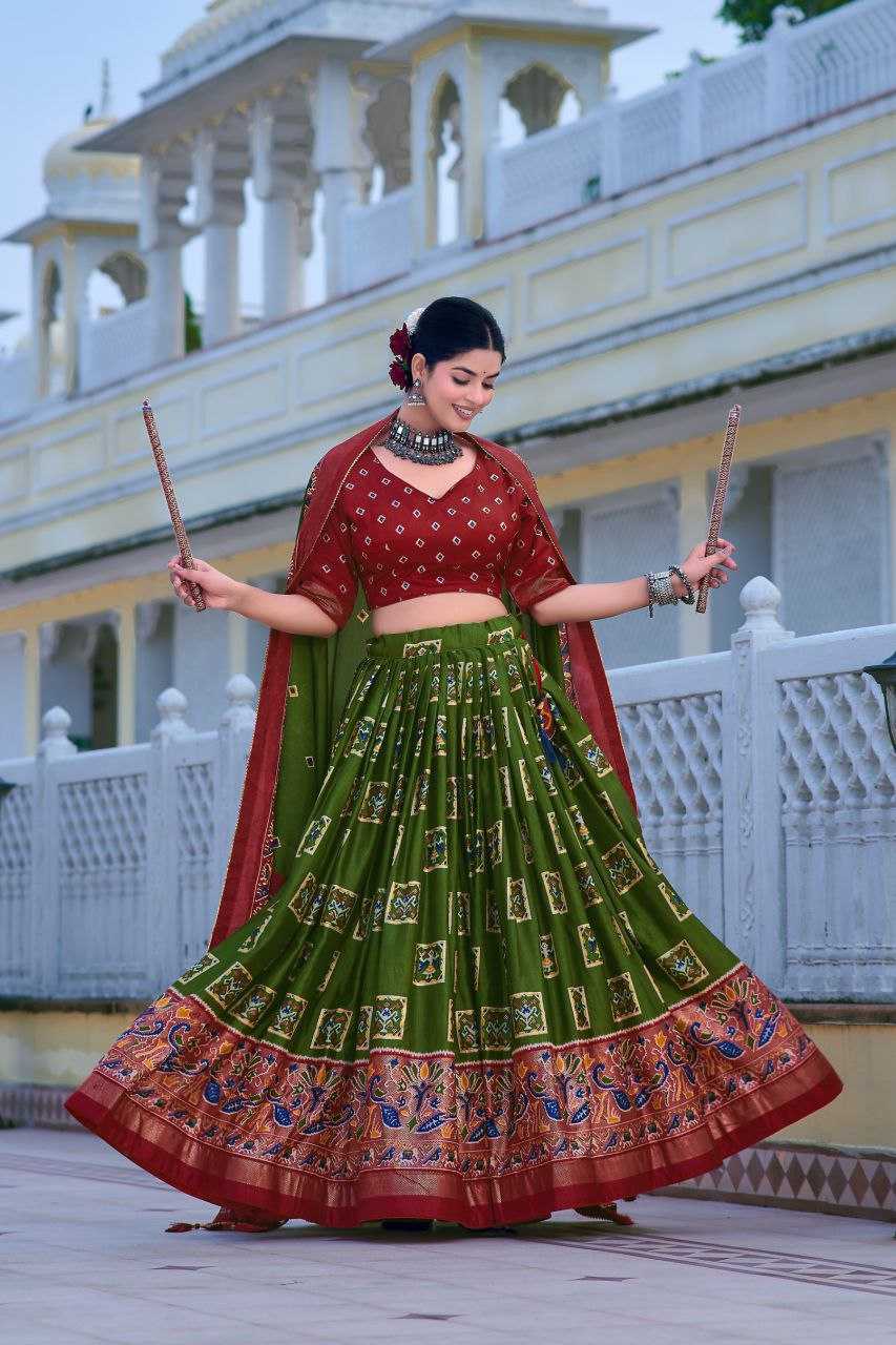 YNF DOLA SILK KESH243 Mor LEHENGAS WHOLESALE SILK PRINTED TRADITIONAL LEHENGA WITH DUPTTA LEHENGAS MANUFACTURER- Kapda Export