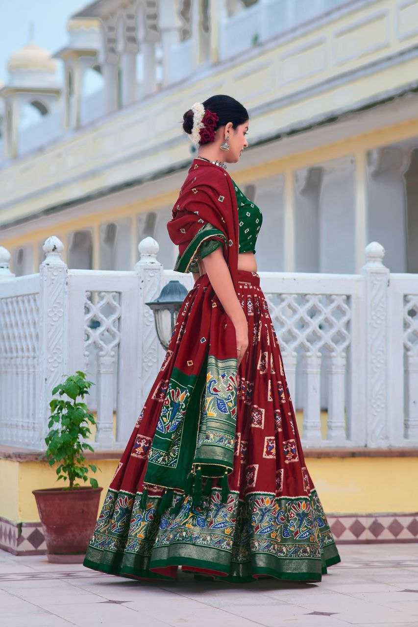 YNF DOLA SILK KESH243 Mor LEHENGAS WHOLESALE SILK PRINTED TRADITIONAL LEHENGA WITH DUPTTA LEHENGAS MANUFACTURER- Kapda Export