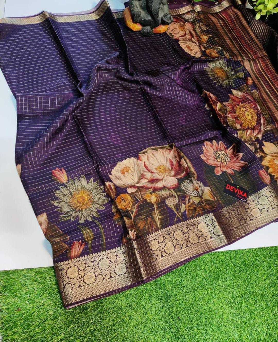 YNF DOLA SILK RIN149 MKD158 SILK SAREES WHOLESALE DOLA SILK ZARI BORDER SILK KALAMKARI SILK SAREES MANUFACTURER- Kapda Export