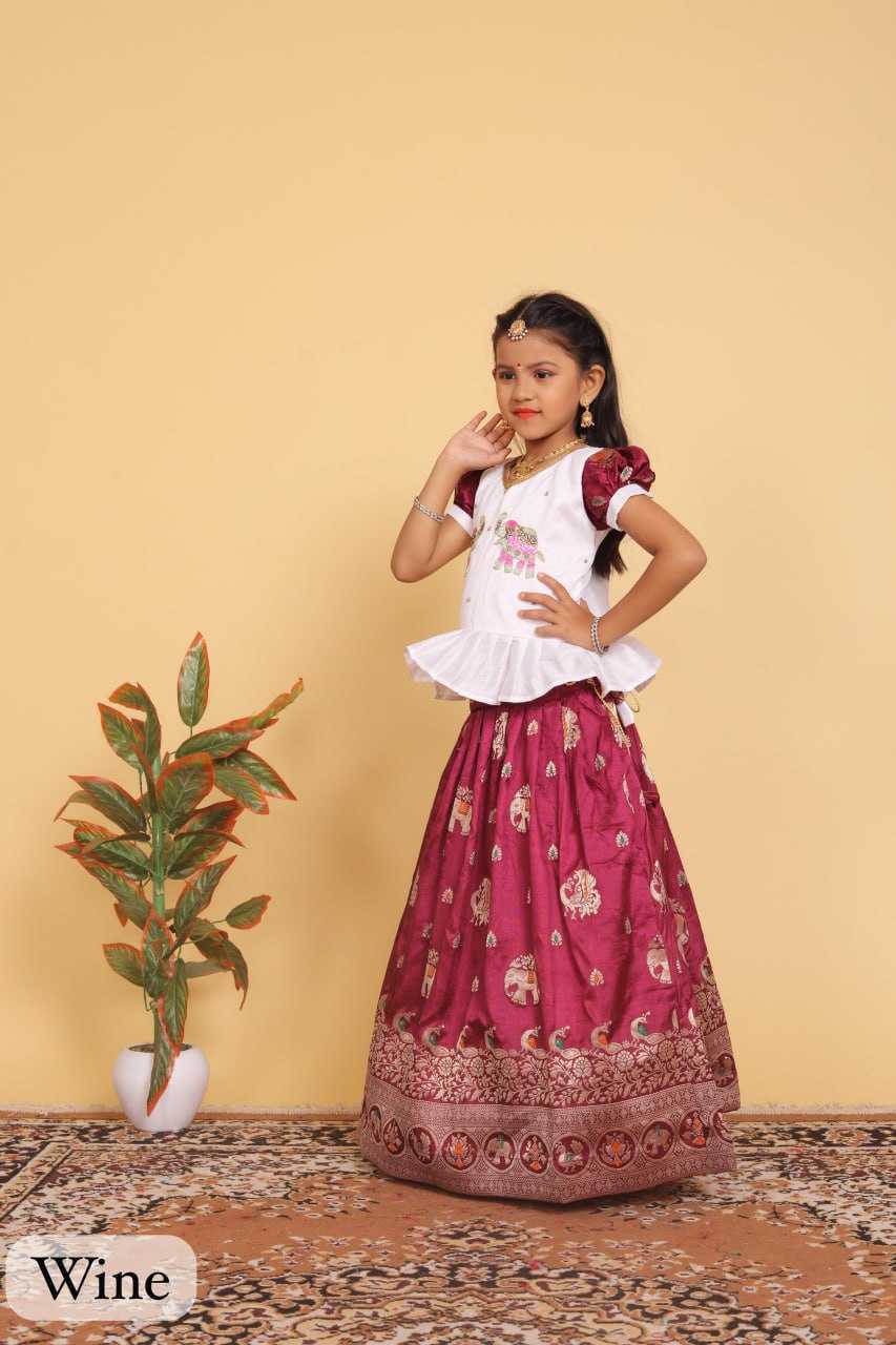 YNF DOLA SILK RIN192 8059 KIDS WEAR WHOLESALE KIDS LEHENGA KIDS TRADITIONAL OUTFITS KIDS LEHENGA CHOLI KIDS FESTIVE WEAR KIDS WEDDING OUTFITS MANUFACTURER- Kapda Export