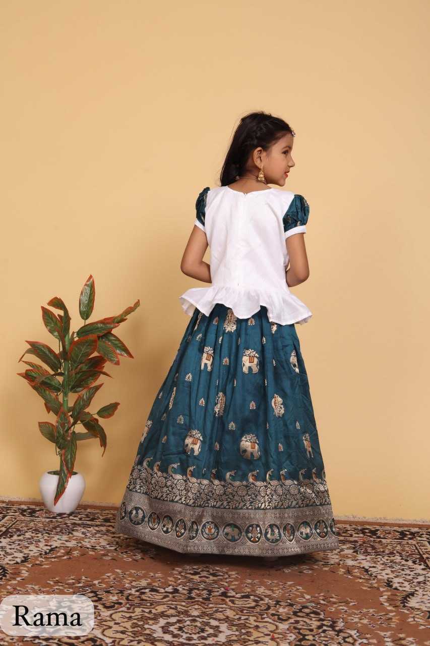 YNF DOLA SILK RIN192 8059 KIDS WEAR WHOLESALE KIDS LEHENGA KIDS TRADITIONAL OUTFITS KIDS LEHENGA CHOLI KIDS FESTIVE WEAR KIDS WEDDING OUTFITS MANUFACTURER- Kapda Export