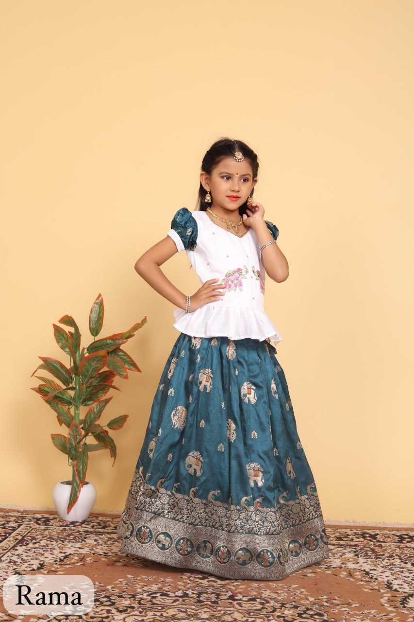 YNF DOLA SILK RIN192 8059 KIDS WEAR WHOLESALE KIDS LEHENGA KIDS TRADITIONAL OUTFITS KIDS LEHENGA CHOLI KIDS FESTIVE WEAR KIDS WEDDING OUTFITS MANUFACTURER- Kapda Export